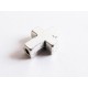 1x silber Kreuz Metallperle 15x12x5mm silberfarbenes dickes Kreuz Metall Spacer - Schmuckzubehör Metallperlen