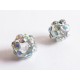 1x transparente AB Shamballa 10mm bunte Strassperle - Schmuckzubehör Shamballa