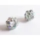 1x transparente AB Shamballa 10mm bunte Strassperle - Schmuckzubehör Shamballa - Leisure-Beads DIY