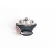 1x silberfarbene Strass Krone Schiebeperle 15x13mm - Schmuckzubehör