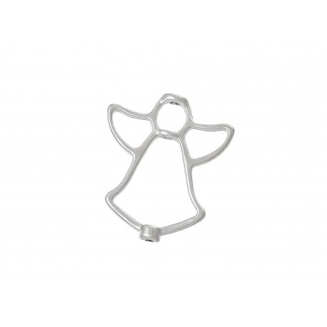 Leisure-Beads - 1x hellsilberfarbener Engel Zwischenstück 25x21mm Spacer - Schmuckzubehör