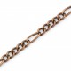 10m kupfer Kette 7,5x3,1mm und 4,2x3,2mm kupferfarbene Gliederkette - kupfer Schmuckzubehör