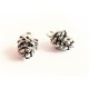 2x silber Kiefernzapfen 12x7x6mm Schmuckanhänger silberfarbene Anhänger - Schmuckzubehör