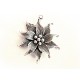1x silberfarben Edelweiss Anhänger 50x45mm Schmuckanhänger - Schmuckzubehör