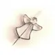 1x hellsilber Engel Metallperle 25x21mm platinfarbener Engel Spacer - Schmuckzubehör Metallperlen - Leisure-Beads DIY
