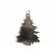 1x großer silber Weihnachtsbaum Anhänger ca. 66x42mm X-Mas silberfarbener Schmuckanhänger - Schmuckzubehör Weihnachten - Leisure-Beads DIY