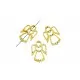1x goldfarben Engel Metallperle 28x20mm goldfarbener Engel Schutzengel Spacer - Schmuckzubehör Metallperlen - Leisure-Beads DIY