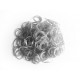 10g silberfarben Loom Bands Gummibänder 16mm silberfarben Looms mit Glanz - Schmuckzubehör