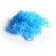 10g blaue Loom Bands leuchten im Dunkeln Gummibänder 16mm blaue Looms - Schmuckzubehör für Loom Armband - Leisure-Beads DIY