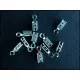 10x Endkappe 3x10mm silberfarben Quetschröhrchen - Leisure-Beads DIY