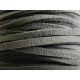 Graues synth. Wildlederband 2,5mm Kunstlederband - Schmuckzubehör