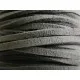 1m graues Wildlederband 2,5mm graues Kunstlederband für Halsband - Schmuckzubehör Lederband - Leisure-Beads DIY