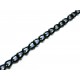 4m schwarze Kette 4x3mm schwarze Gliederkette - Schmuckzubehör Schmuckkette