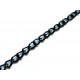 3,7m schwarze Eisen Kette 4x3x0,8mm Gliederkette - Schmuckzubehör