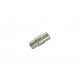 Bajonett Magnetverschluss Innen 6mm 17x8.5mm silberfarben Zylinderform - Schmuckzubehör