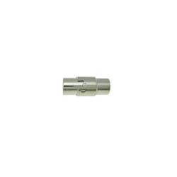 Leisure-Beads - 1x Bajonett Magnetverschluss Innen 5mm 15,5x7mm silberfarben - Schmuckzubehör