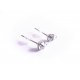 2 Stück / 1 Paar Strass Ohrstecker mit Öse 7,5x4,5mm Strassstein Durchmesser - Schmuckzubehör zum Ohrringe selbermachen