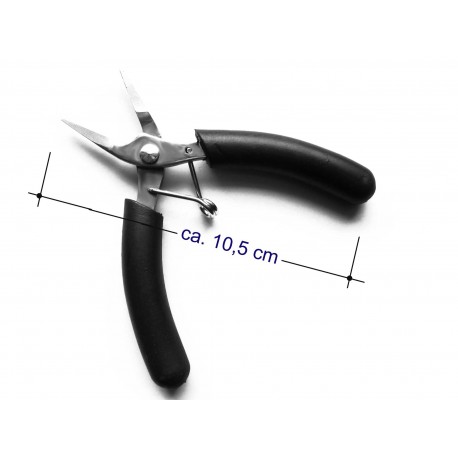 Leisure-Beads - Kleine Flachzange glattes Profil schwarz - Schmuckwerkzeug
