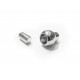 1x silber Magnet Verschluss 14x22,5mm innen 6,5mm Verschluss zum Einkleben Zylinder - silber Schmuckzubehör