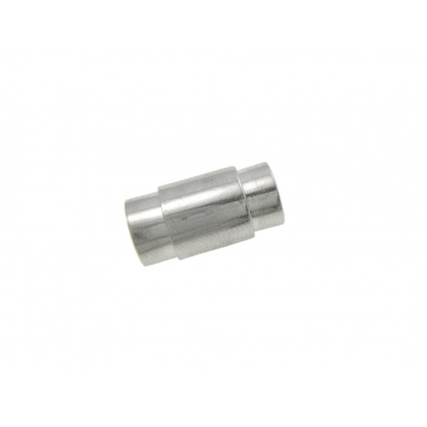 1x Magnetverschluss Innen 6,5mm 17x9mm silberfarben zum Einkleben - Schmuckzubehör - Leisure-Beads DIY