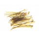 20 goldfarben Nietstifte 65mm goldfarben Schmuckdraht mit Kopf - Schmuckzubehör Nietstifte