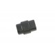 1x gunmetal Magnetverschluss Innen 10x7mm 20x15x11,5mm zum Einkleben - Schmuckzubehör