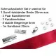 Schmuckzubehör Set in weinrot für 20mm Halsband aus Samtband, Bandklemmen, Karabinern + Biegeringen - Schmuckzubehör Set - Leisure-Beads DIY