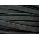 1m schwarzes Wildlederband 2,5mm Kunstleder - Schmuckzubehör Lederband