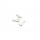 1x silber Collierschlaufe 26x8mm Anhängerhaken in silber - Schmuckzubehör Collierschlaufe - Leisure-Beads DIY