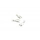 1x silberfarben Collierschlaufe 26x8mm Anhängerhaken in silberfarben - Schmuckzubehör Collierschlaufe
