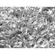 5g hellsilber Biegering Mix 3-9mm rund versilberte Biegeringe - Schmuckzubehör - Leisure-Beads DIY