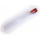 1x Aufbewahrungsröhrchen 100x13mm transparent für Perlen oder Nietstifte - Schmuckzubehör Aufbewahrungsbox