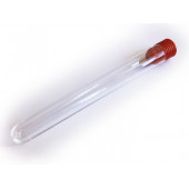 1x Aufbewahrungsröhrchen 100x13mm transparent für Perlen oder Nietstifte - Schmuckzubehör Aufbewahrungsbox