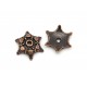 2x filigrane kupfer Perlenkappen ca. 18x16mm kupferfarbene Perlen Kappen - kupfer Schmuckzubehör