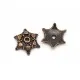 2x filigrane kupfer Perlenkappen ca. 18x16mm kupferfarbene Perlen Kappen - kupfer Schmuckzubehör - Leisure-Beads DIY
