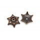 2x filigrane kupferfarben Perlenkappen 18x16mm kupferfarbene Perlen Kappen - Schmuckzubehör