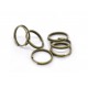 10x bronze Spaltringe 10mm rund bronzefarbene Spaltringe - bronze Schmuckzubehör