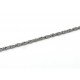 50cm geflochtene silberfarbene Schmuckkette 2mm silberfarbene Seilkette geflochten - Schmuckzubehör