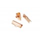 10x Rosegoldfarbene Bandklemme 16mm Bandverbinder﻿ - Rosegoldfarbenes Schmuckzubehör