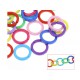 25 Stück bunte Kettenglieder 25mm aus Acryl bunte Ketten selber machen - Schmuckzubehör Gliederkette