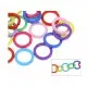 25 Stück bunte Kettenglieder 25mm aus Acryl bunte Ketten selber machen - Schmuckzubehör Gliederkette - Leisure-Beads DIY