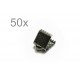 50x gunmetal Bandklemme 6mm schwarzmetallfarbene Bandverbinder - gunmetal Schmuckzubehör