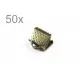50x bronze Bandklemme 6mm bronzefarbene Bandklemmen - bronze Schmuckzubehör - Leisure-Beads DIY