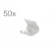 50x glatte hellsilber Bandklemme 6mm platinfarbene Bandklemmen - Schmuckzubehör - Leisure-Beads DIY