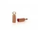 10x Rosegoldfarben Endkappe 8x2,5mm innen 2mm rosegoldfarben Einklebkappen - rosegoldfarben Schmuckzubehör - Leisure-Beads DIY