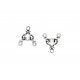 2x silber Kettenverbinder 16x14mm Chandelierverteiler silber Collierverteiler Kettenverteiler - Schmuckzubehör