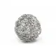 1x grosse 30mm silber Draht Metallperle silberfarbene Drahtperle Spacer - Schmuckzubehör Metallperle - Leisure-Beads DIY