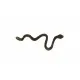 1x große bronze Schlange Anhänger ca. 62x22mm bronzefarbener Schmuckanhänger - bronze Schmuckzubehör - Leisure-Beads DIY
