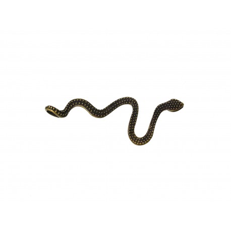Leisure-Beads - 1x bronzefarben Schlange Anhänger 62x22mm bronzefarbener Schmuckanhänger - Schmuckzubehör