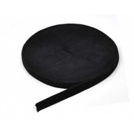 Leisure-Beads - 9,2m schwarzes Samtband Breite 13mm für Halsband und Kropfband - Schmuckzubehör Samtband